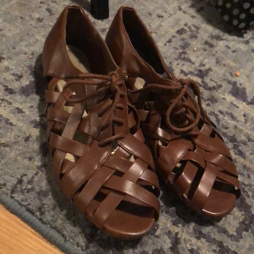 Brown shoes